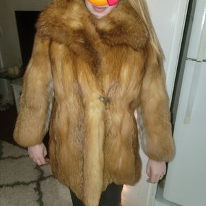 Fox fur coat
